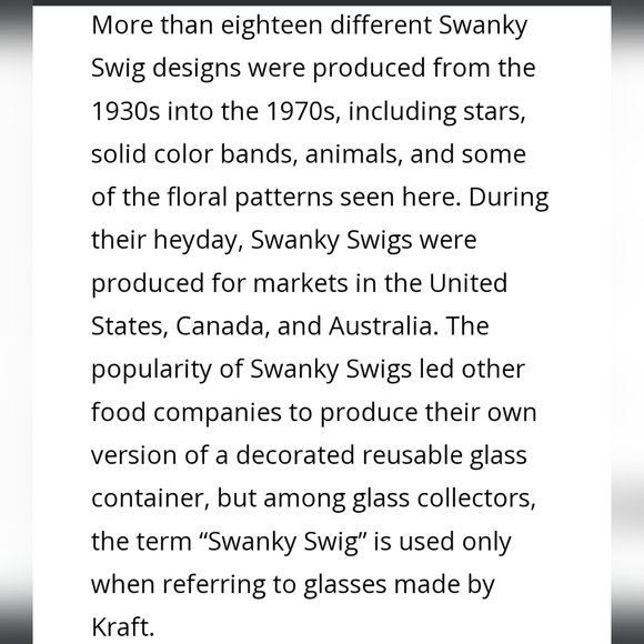 1950s Swanky Swig Juice Glasses, collectible / vintage/ antique, Bustling Betsy - Picture 6 of 16